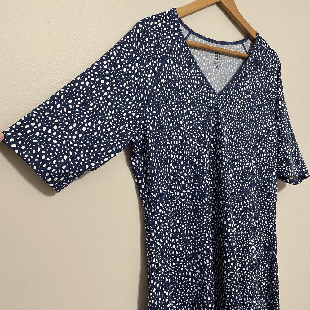 Title Nine Sayonara Cafe Sleeve Dress XL Dots - Picture 2 of 13